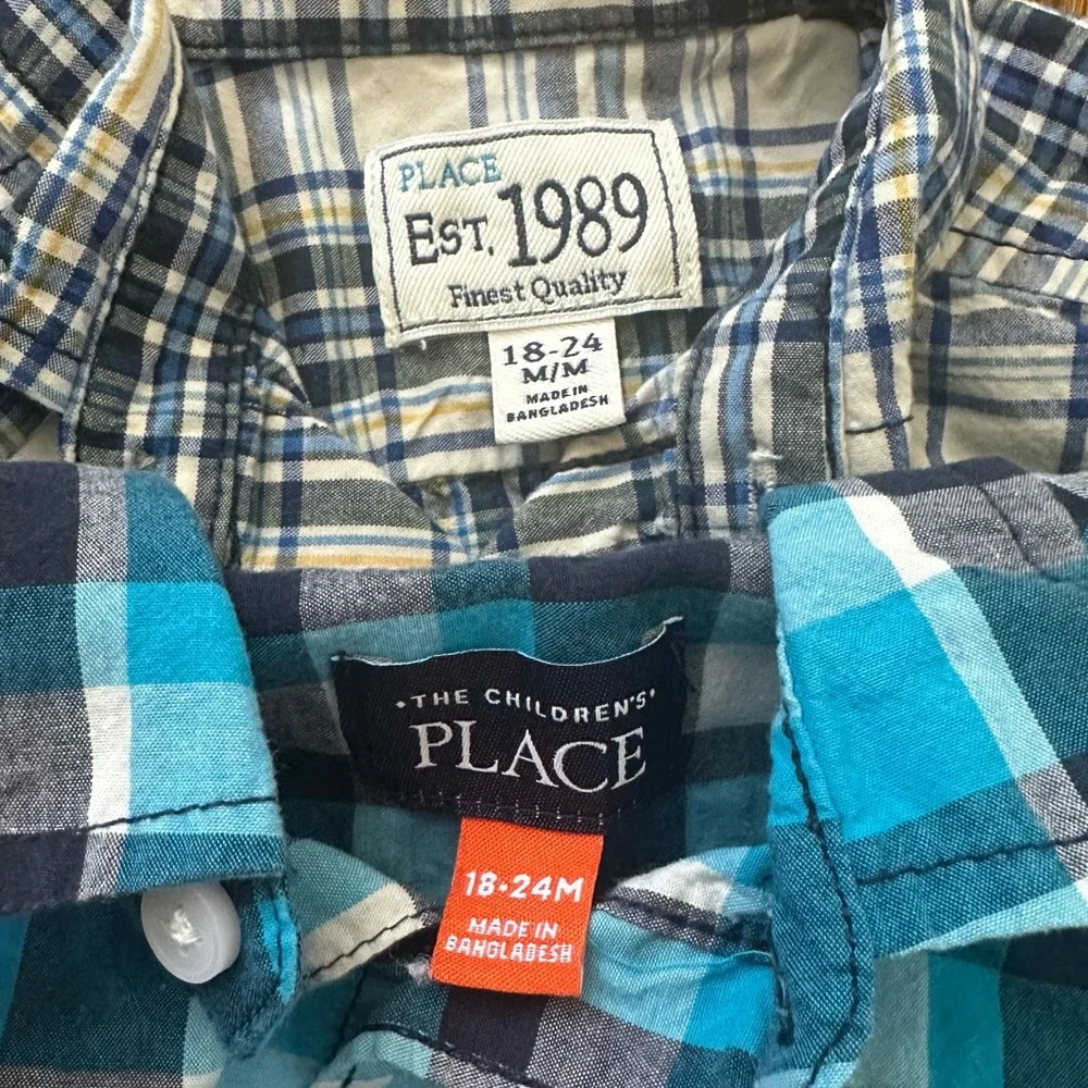 Button down shirt bundle, size 18-24M - Janie & Jack and The Children’s Place